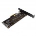 Dual Port NGFF M 2 B   M Key SSD to PCI Express PCI  E 4X Adapter Card